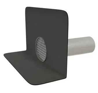 Attika összefolyó öntapadós EPDM Covertape gallérral teraszok és erkélyek vízszintes vízelvezetéséhez.