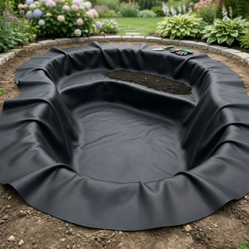 EPDM tófólia Elastoseal SealEco dísztavak, tavak és medencék vízszigeteléséhez. Vastagságok: 0.75mm - 1.5mm.