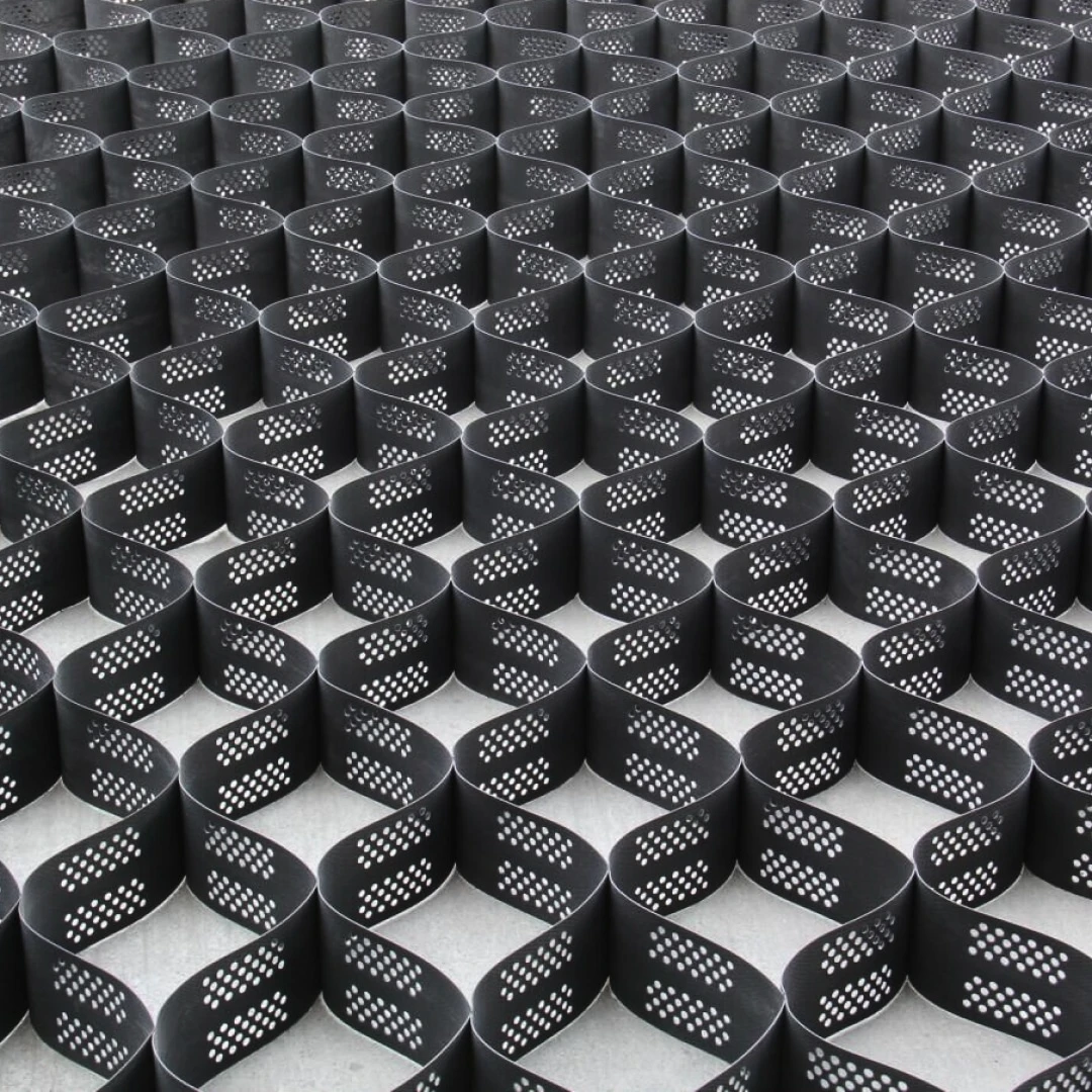 HDPE Geocella 10cm 23m² talajerősítő rendszer kavicsstabilizáláshoz rézsűkön és tóvédelemhez