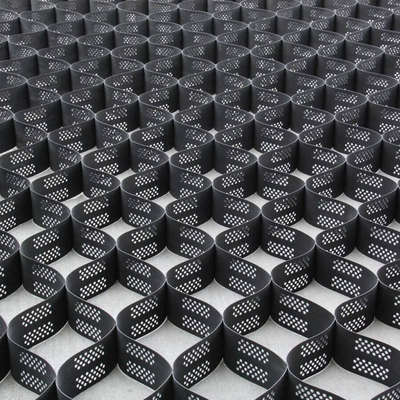 HDPE Geocella 10cm 23m² talajerősítő rendszer kavicsstabilizáláshoz rézsűkön és tóvédelemhez