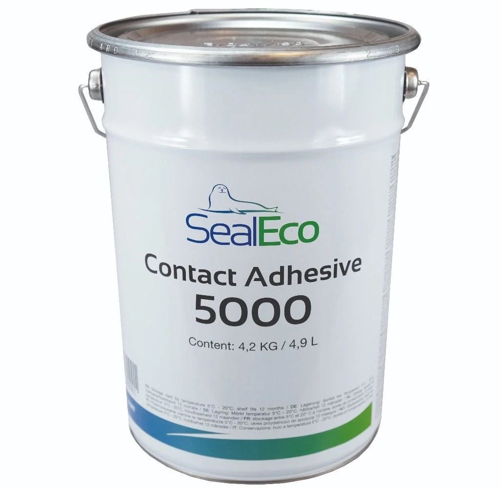 EPDM Kontakt Ragasztó 5000 4.9L SealEco gumimembrán ragasztásához fára betonra és fémre