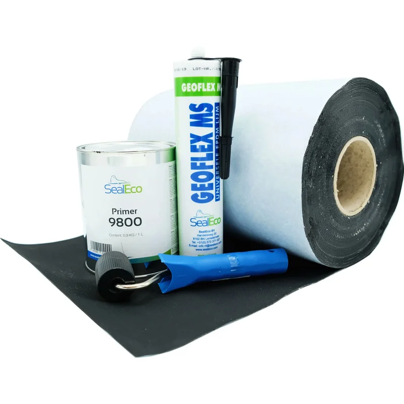 Öntapadós EPDM membrán CladSeal SA 1.7m x 20m homlokzatszigeteléshez párazáróval és szerelési tartozékokkal.
